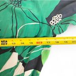 Banana Republic  100% Silk Wrap Dress Green Navy Botanical Print Women Size 10 Photo 5