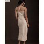 BHLDN Anthropologie × Cali Satin Cowl-Neck Midi Slip Dress Size 10 Photo 3