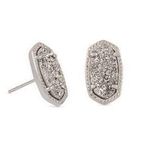 Kendra Scott Ellie Silver Stud Earrings Photo 0