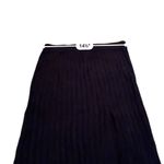 Aerie Black Soft Ribbed Front Slit Pull-On Maxi Skirt Sz S NEW Photo 5