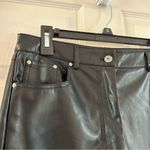 7 For All Mankind Black Faux Leather Pants Photo 6