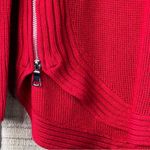 INC International Concepts Small Crewneck Long Sleeve Red Sweater w/side zippers Photo 4