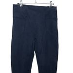 Spanx  Faux Suede Leggings Women’s Size Medium Navy Pull-On High Rise Slim Pants Photo 2