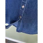 Vtg 90’s Denim Midi Skirt Size 10 Button Down Pockets Y2K Mid High Rise Jean​​​ Blue Photo 3