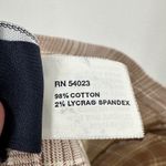 Gap Brown Plaid Cotton Blend Stretch Knee Length Casual A-Line Skirt Size 4 Photo 5