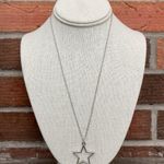 Layered Star Necklace Set with White Faux Pearls Silver Photo 2