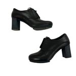 CAMPER Myriam Black Leather Lace Up Bootie Sz 36 Photo 2
