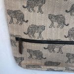 FatFace Big Cat Natural Woven Tia Crossbody Shoulder Bag Purse Jute Leopard Photo 4