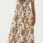 NWT Tuckernuck Hyacinth House Camilla Corset Midi in Brown Toile Dress XS Photo 0