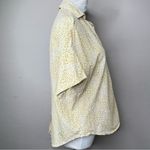 Vilagallo Animal Print Shirt Metallic button back blouse Size 4 Photo 2