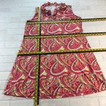 Lulu B Dress Womens XL Pink Colorful Psychedelic Ruffle Neck UPF50 Beach Travel Photo 1