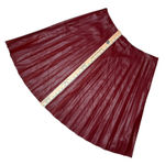 J. Crew Accordion Pleat Faux Leather Midi Skirt A Photo 8