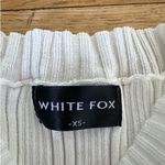 White Fox Boutique  - Long Flare Sleeve Knit Mini Dress in White Photo 1