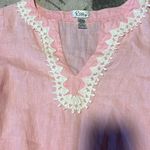 Lilly Pulitzer Lily pulitzer long sleeve v neck 100% linen top. Excellent condition size small Photo 1