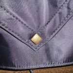 Eric Javits Black Nylon Shoulder Bag Gold Trim Hardware Designer Purse Classic Photo 14