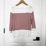 MNG Mango Cotton Striped Top XL Nautical Breton Long Sleeve‎ T Photo 5