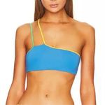 Stone Fox Swim NWT  Ibiza Bikini Top XL Colorblock One-Shoulder Women's Swim Pool Photo 0