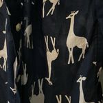 Talbots 100% Cotton Giraffe print button down - Size S Photo 3