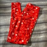 LuLaRoe  Red Pink Hearts Valentines Buttery Soft Leggings One Size #4404 Photo 1