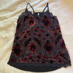 Xhilaration Velvet Burnout, Lace and Floral Camisole Top Photo 0