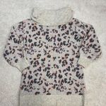 Anthropologie Emmy Cowl Neck Tunic Wool Blend Leopard Print Sweater Size S Photo 1