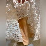 Lulus Dance With Joy White Lace Puff Sleeve Midi Dress / lace dress sz medium Photo 9