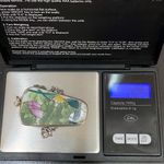 Vintage China Porcelain Pottery Shard Pendant Necklace Photo 3