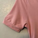 ⭐️Boutique pink short sleeve stretchy knee length maternity dress size medium Photo 3