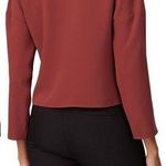 Amanda Uprichard Women’s Red Long Sleeve Halifax Top Blouse V-Neck Size S Photo 1