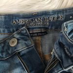 American Eagle Ripped Destroyed Mid Rise Crochet lace pockets midi jeans women 6 Photo 6