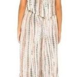 Free People  strapless multicolored cream green brown romper playsuit jumper Photo 1