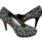 Circa Joan & David Leopard Print Genuine Leather Platform Heels Women’s Sz 6 Gray Photo 10