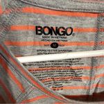 Bongo  Men's Pink and Gray Striped Tee Photo 2