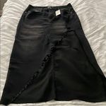 Forever 21 Distressed Jean Black Women's Skirt Photo 0