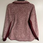 Vanilla Bay Women’s‎  Size Small Burgundy Faux Sherpa Sweatshirt Front Snaps Photo 13
