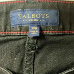 Talbots Woman Heritage Wide Leg Black Jean Size 14W Photo 4