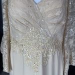 Women’s Full Length Chiffon & Lace Dress Mother of the Bride or Groom Size 10 Photo 12