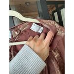 ASOS  DESIGN tiered ruffle floral jaquard mini dress ruffle cutout skirt metallic Photo 5