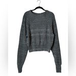Free People  Mock Neck Knit Pullover Sweater Gray Size Small Photo 1