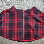 Hot Topic  Red Plaid O-Ring Skater Skirt Photo 1