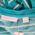 Ny&co NY& Turquiose White Stripe Vneck Swing Dress Size Large Photo 4