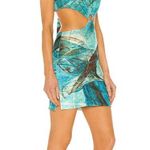 Revolve Farai London Gaia Mini Dress in Ocean Blue Photo 1