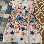 Tommy Bahama White Dress Cotton Spandex Hibiscus print S NWOT Photo 6