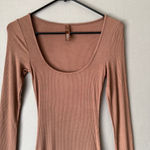 Women's Skimms ribbed maxi Dress XS‎ Brown NWOT Photo 1