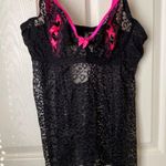 Exposed Black Pink Trim Lingerie Plus Size 1X/2X Photo 4