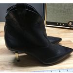 Jessica Simpson Nelda Western Cowboy Ankle Stiletto Booties 5M Black Leather Photo 1