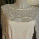 Laundry by Shelli Segal Laundry Shelli Segal Elegant White Long Sleeve Dress size 8 (SAMPLE DRESS) Photo 3