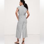 Banana Republic  COTTON POPLIN WIDE-LEG CROPPED JUMPSUIT in sleet gray XL NWT Photo 2