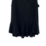 Old Navy  Women’s Linen Blend Black Ribbed Ruffle Tank Top Photo 5