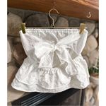 Vintage white strapless top Size L Photo 2